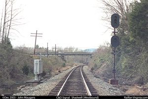 C&O Signal: Shadwell (Westbound)